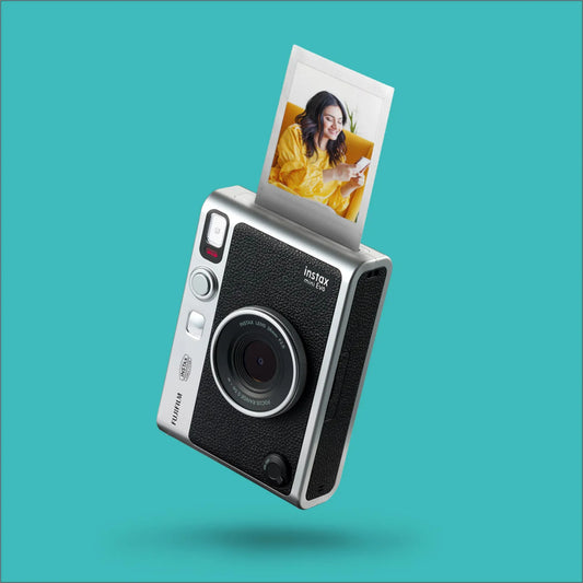 Fujifilm Instax Mini Evo Hybrid Instant Camera – Stone Gray Premium Edition
