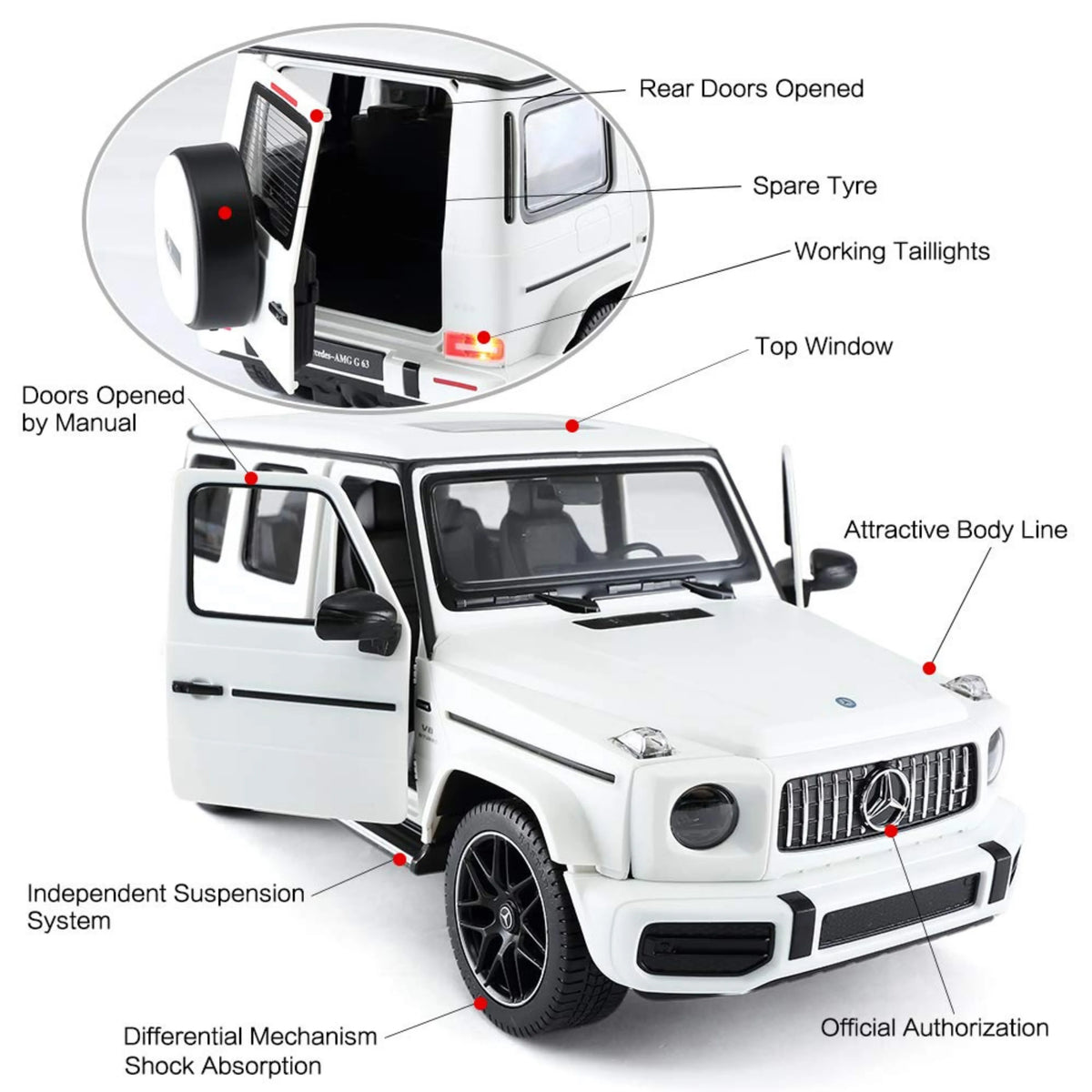 RASTAR 1/14 R/C Mercedes AMG G 63 Remote Control Car