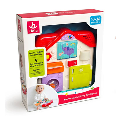 Hola HE898600 Montessori Activity Toy House For 10M+ Ages