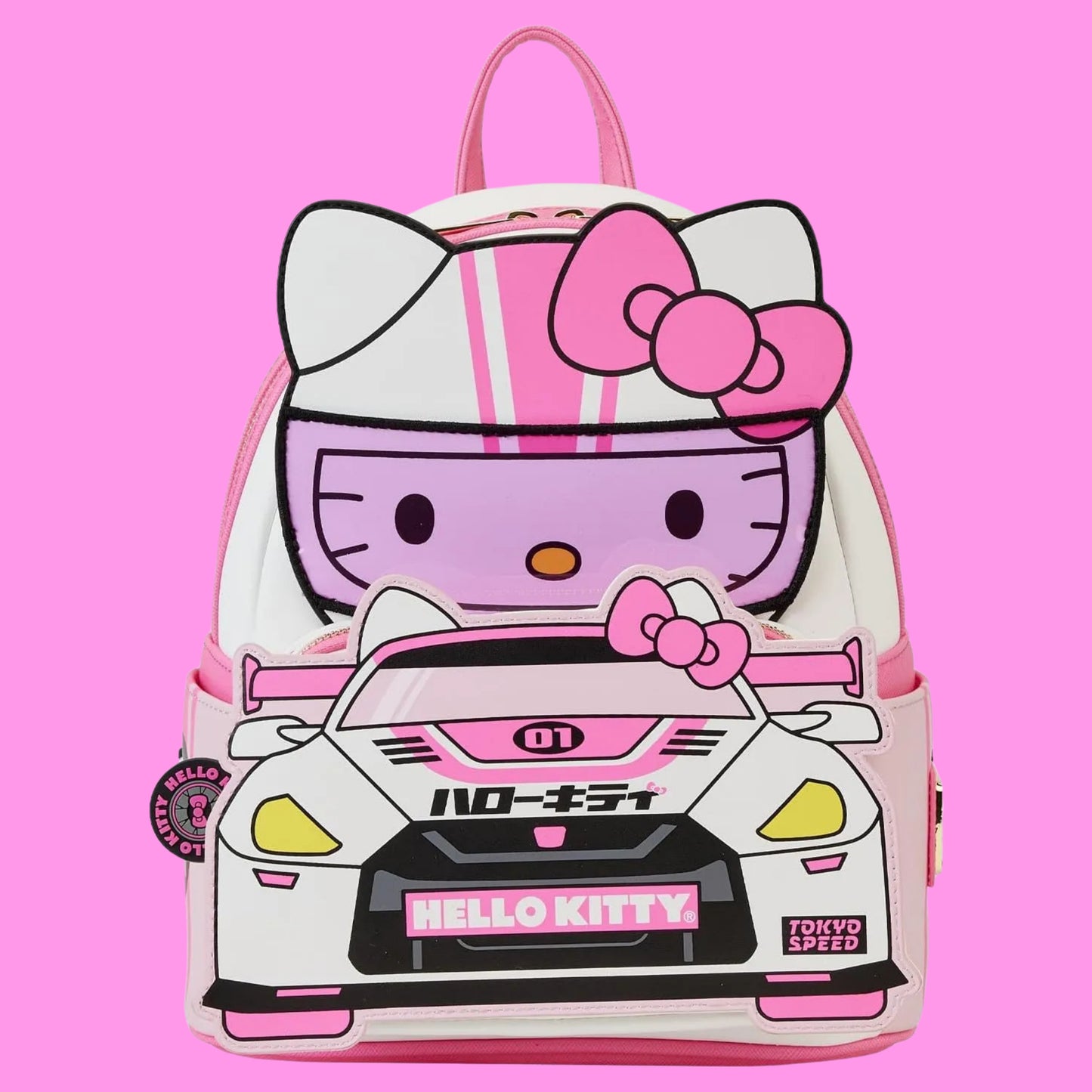 Loungefly Sanrio Hello Kitty Tokyo Speed Racing Mini Backpack