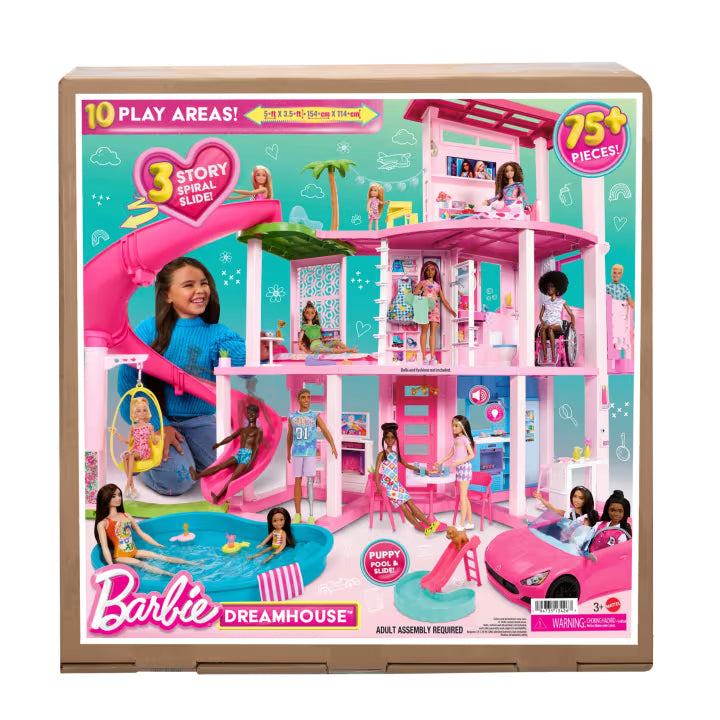 Barbie New Dream House | 3-Story Dollhouse Playset with Furniture, Accessories & Elevator | Imaginative Pretend Play Toy for Kids, 3Y+
