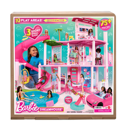 Barbie New Dream House | 3-Story Dollhouse Playset with Furniture, Accessories & Elevator | Imaginative Pretend Play Toy for Kids, 3Y+