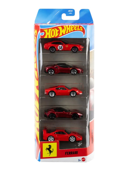 Hot Wheels Ferrari 5-Pack 1:64 Scale Die-Cast Car Set