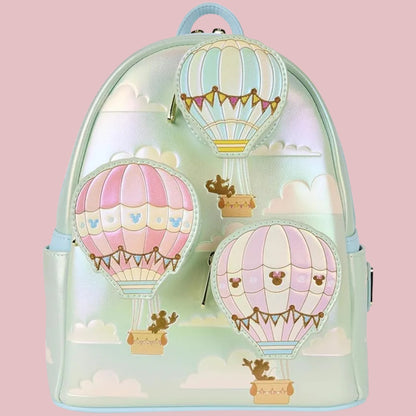 Loungefly Disney Mickey Minnie Mouse Hot Air Balloon Mini Backpack