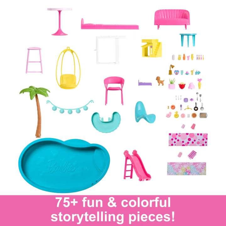 Barbie New Dream House | 3-Story Dollhouse Playset with Furniture, Accessories & Elevator | Imaginative Pretend Play Toy for Kids, 3Y+