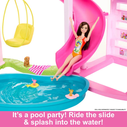 Barbie New Dream House | 3-Story Dollhouse Playset with Furniture, Accessories & Elevator | Imaginative Pretend Play Toy for Kids, 3Y+