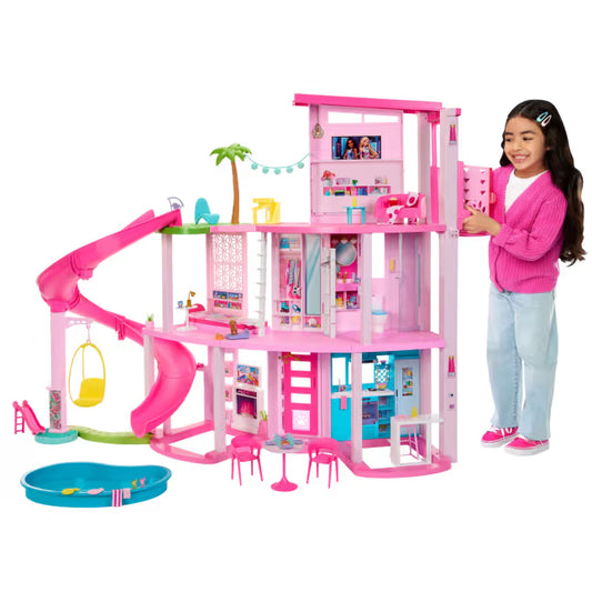 Barbie New Dream House | 3-Story Dollhouse Playset with Furniture, Accessories & Elevator | Imaginative Pretend Play Toy for Kids, 3Y+