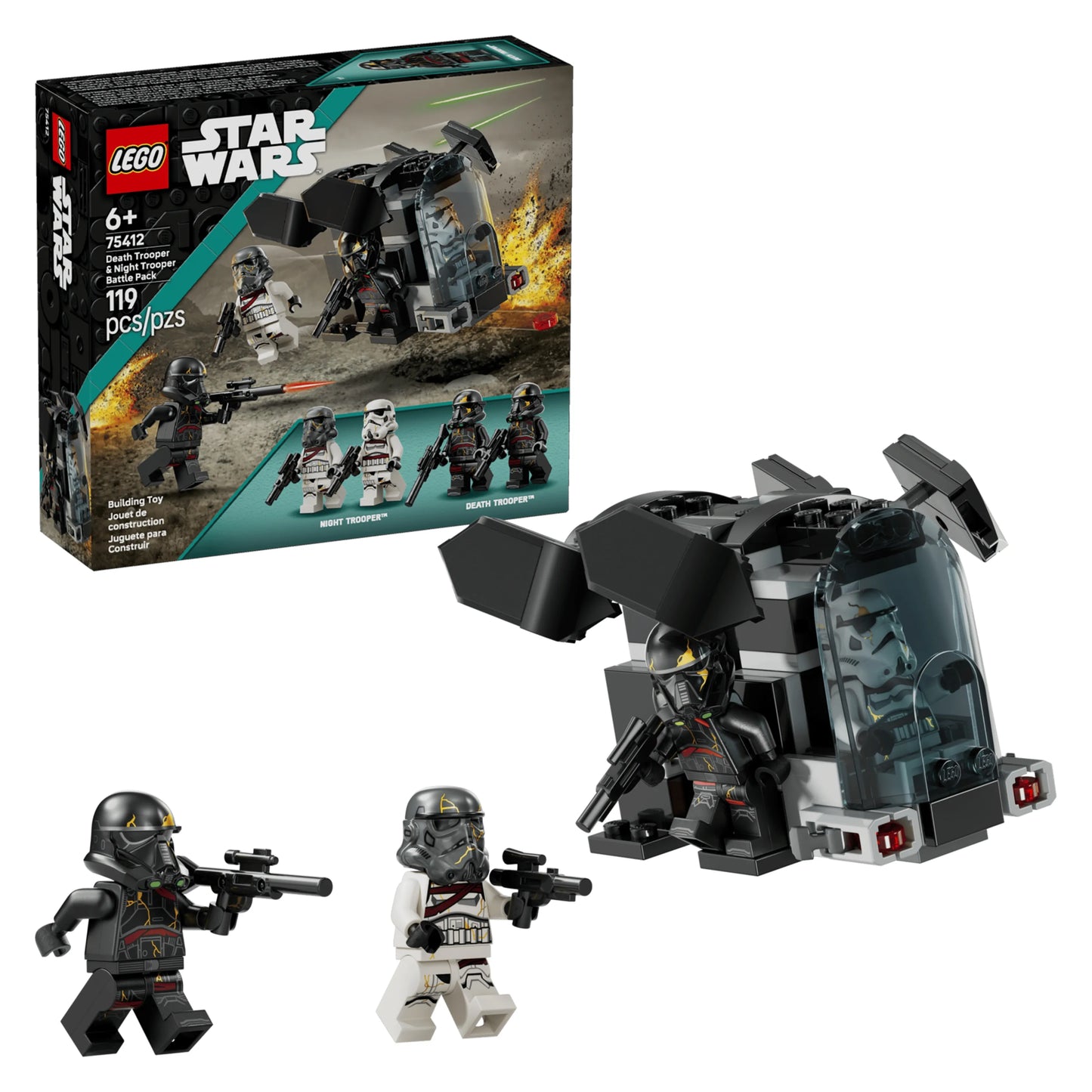 LEGO 75412 Star Wars™ Death Trooper & Night Trooper Battle Pack (119 Pcs)