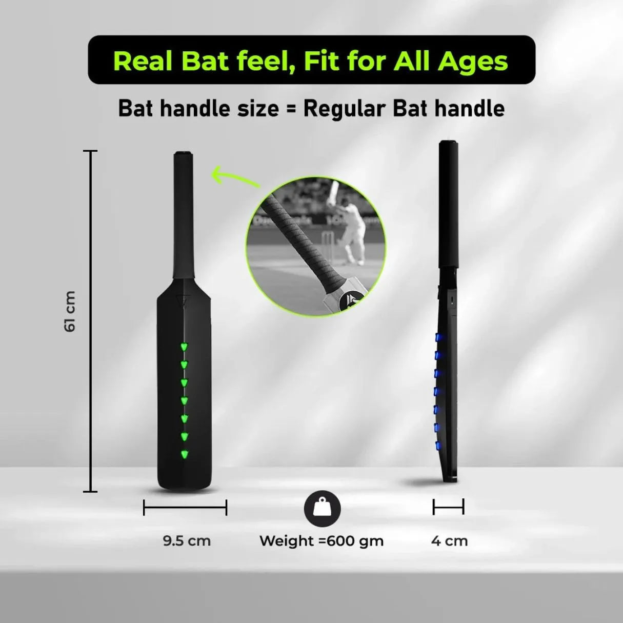 MetaShot Smart Cricket Bat – Real-Time Motion Sensing Gaming