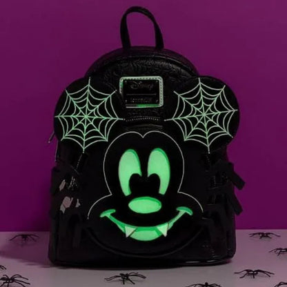 Loungefly Disney Mickey Mouse Spider Glow-in-the-Dark Mini Backpack