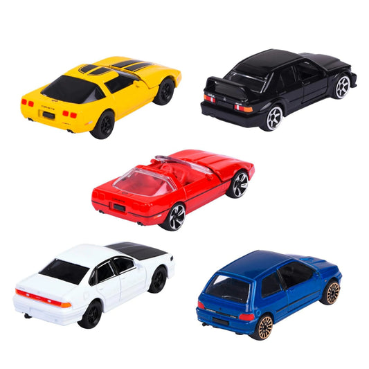 Majorette 5-Pack Diecast Cars: 90s Youngster Gift Pack