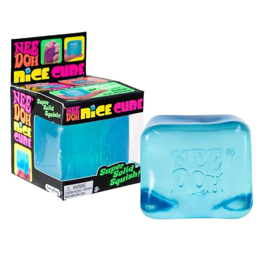 NeeDoh Nice Cube – Blue Squishy Fidget Toy (1 Pcs)