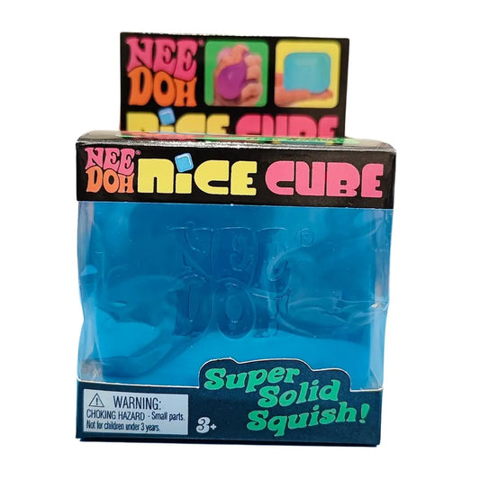 NeeDoh Nice Cube – Blue Squishy Fidget Toy (1 Pcs)