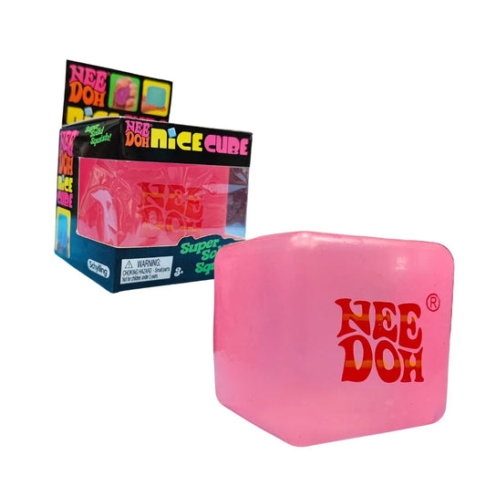 NeeDoh Nice Cube – Pink Squishy Fidget Toy (1 Pcs)