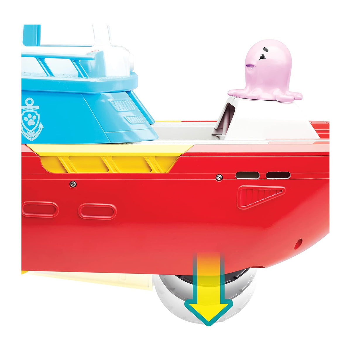 PAW Patrol Sea Patroller Transforming Rescue Boat Vehicle with Lights, Sounds & Ryder Figure