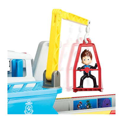 PAW Patrol Sea Patroller Transforming Rescue Boat Vehicle with Lights, Sounds & Ryder Figure
