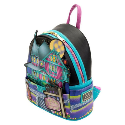Loungefly Coraline Pink Palace Apartments Glow-in-the-Dark Mini Backpack