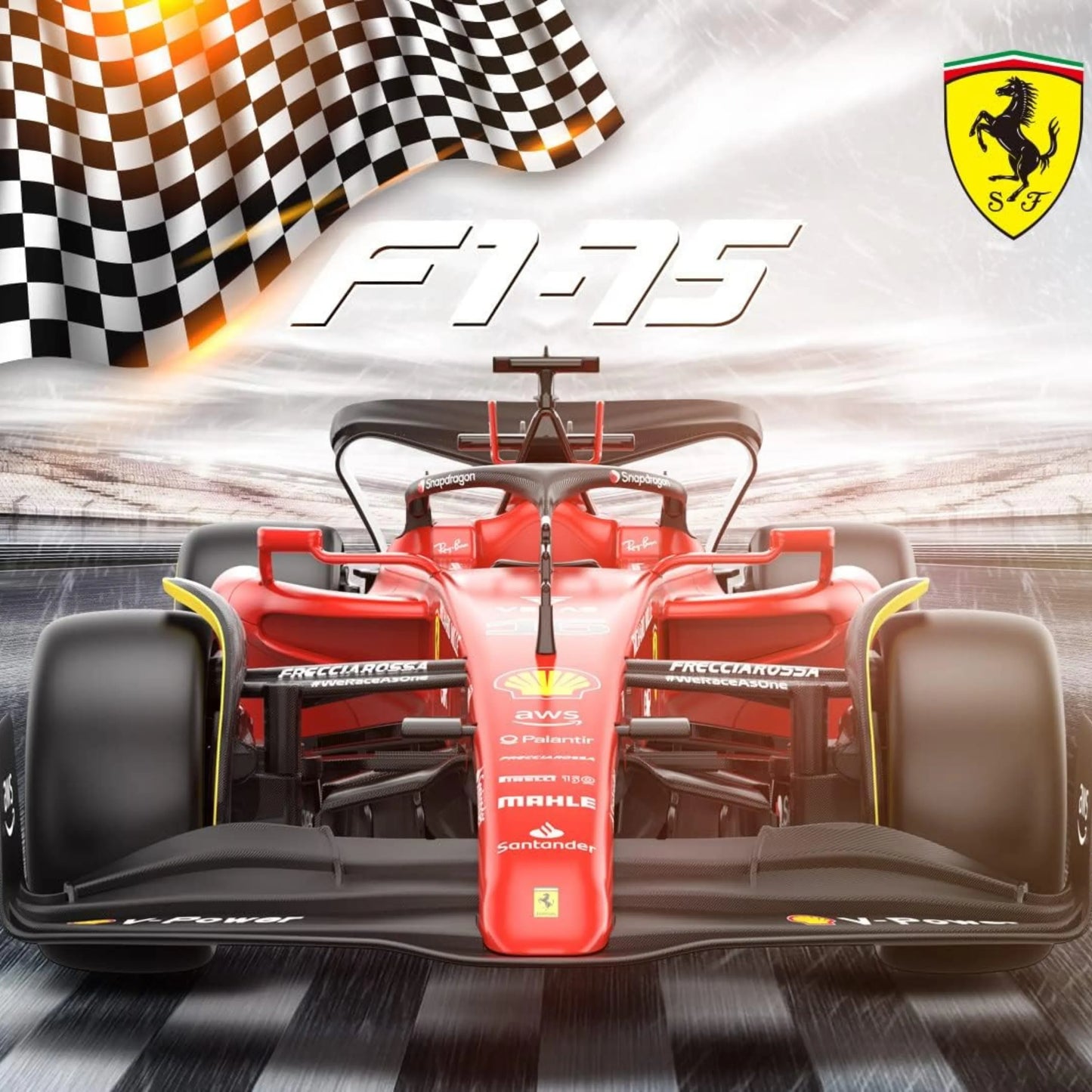 RASTAR 1/12 F1 R/C Ferrari F1-75 Remote Control Car