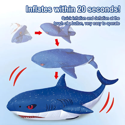 Remote Control Inflatable Shark: Undersea Adventure Action Toy