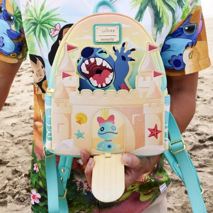 Loungefly Disney Lilo & Stitch Beach Day Sandcastle Mini Backpack