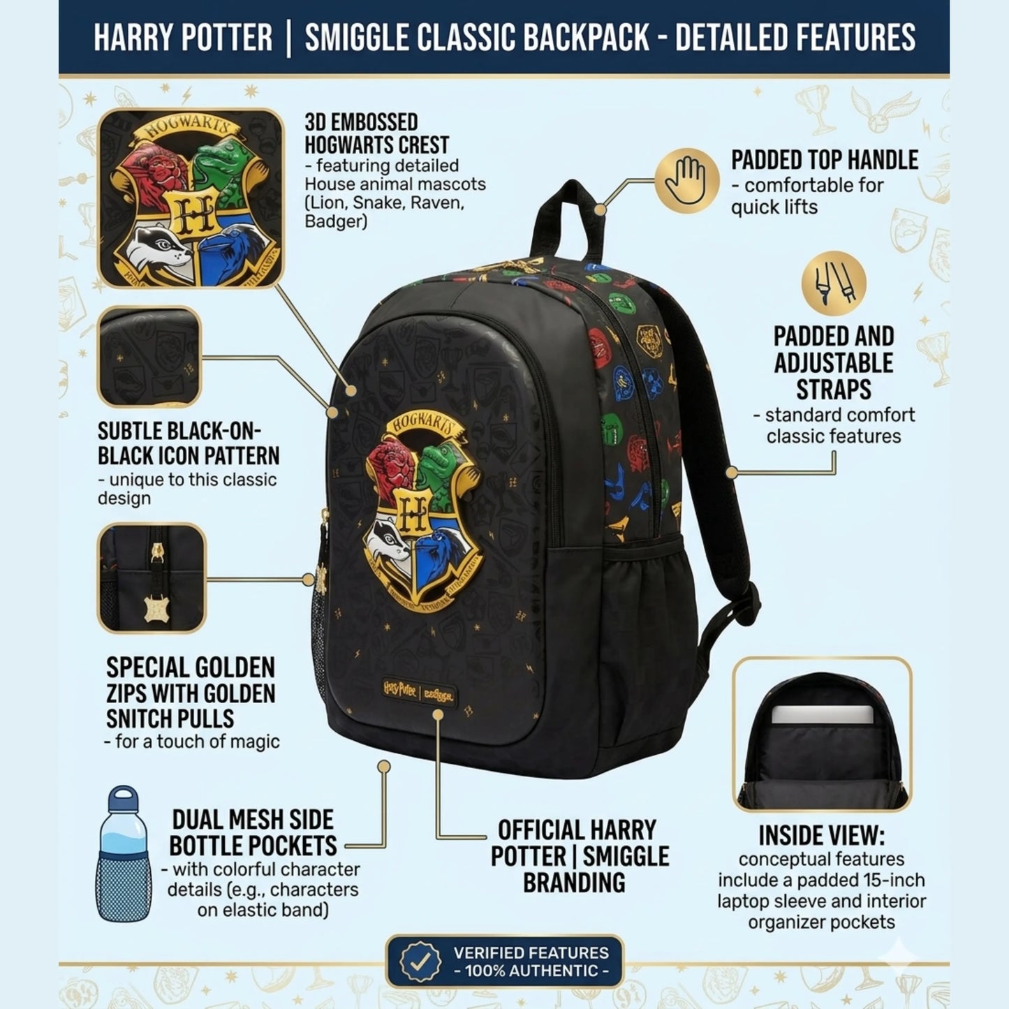 Harry Potter x Smiggle Classic Backpack