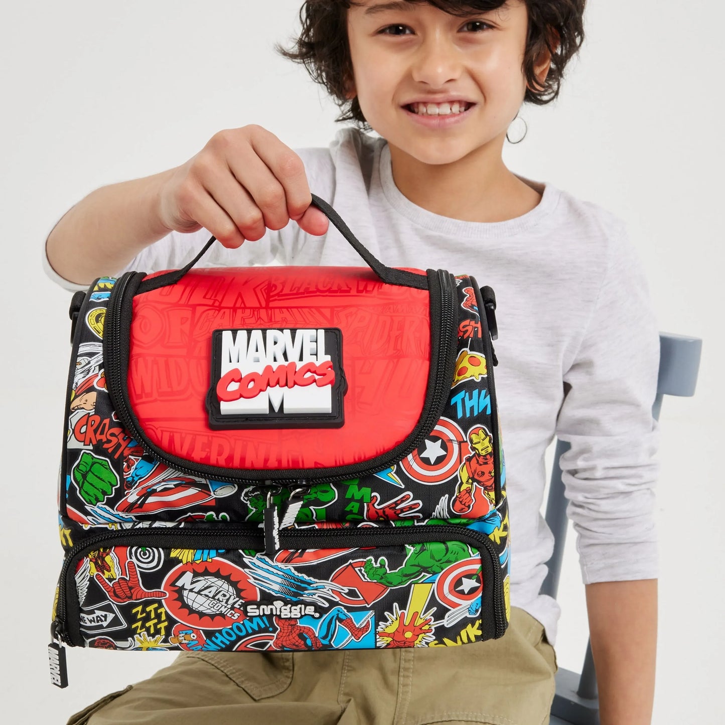 Smiggle Marvel Comics Insulated Lunch Bag