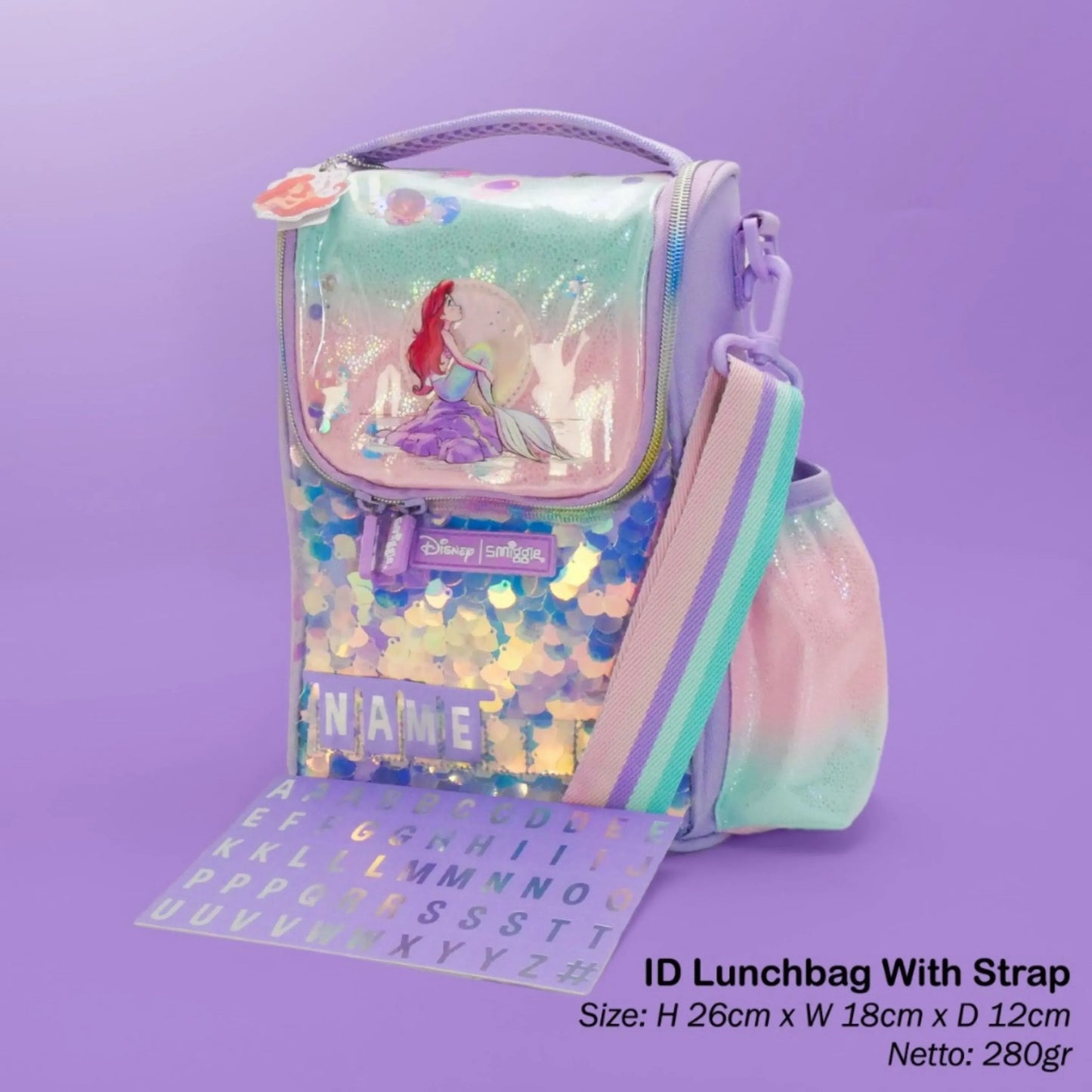 Smiggle Little Mermaid Customizable Insulated Lunch Bag