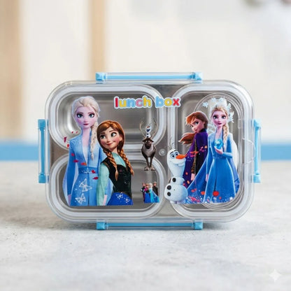 Kids 3-Compartment Stainless Steel Leak-Proof Bento Box
