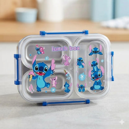 Kids 3-Compartment Stainless Steel Leak-Proof Bento Box