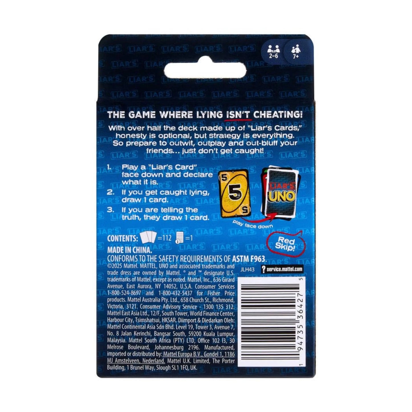 Liar's UNO Card Game