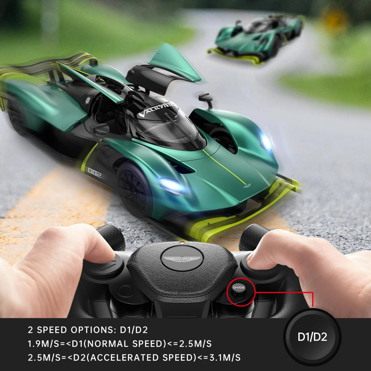 RASTAR 1/14 R/C Aston Martin Valkyrie AMR Pro Remote Control Car