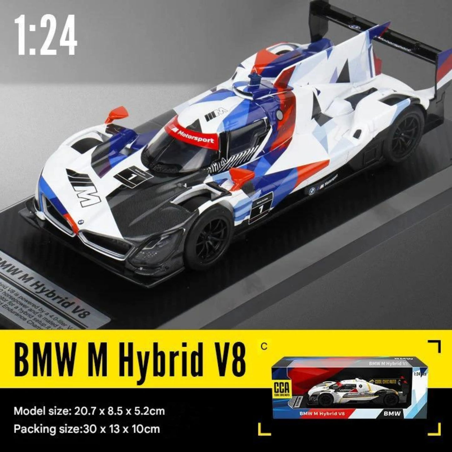 CCA 1:24 Scale BMW M Hybrid V8 Diecast Model Car