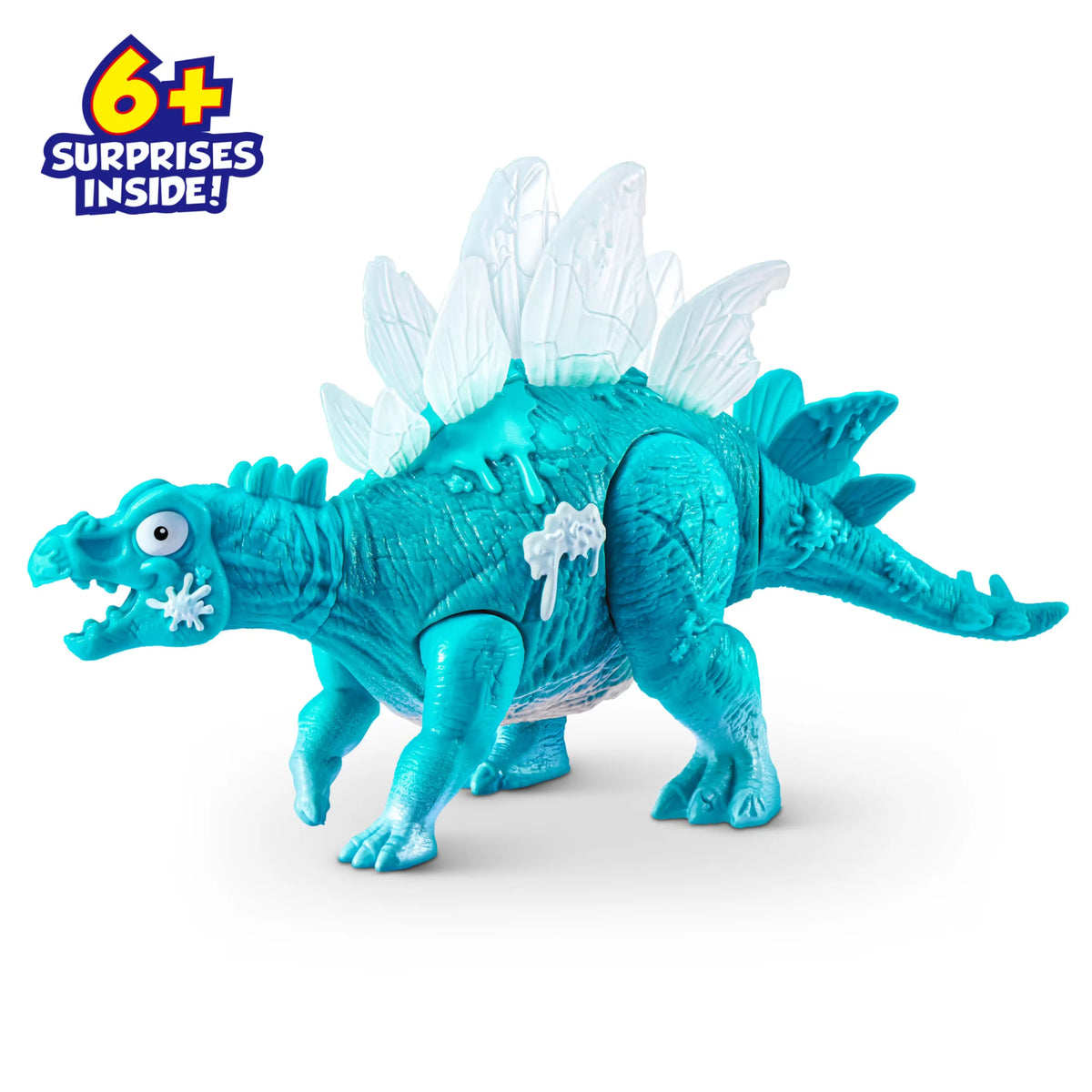 ZURU Smashers Mini Jurassic Light Up Ice Age Dino Mystery Egg with Slime & Compound