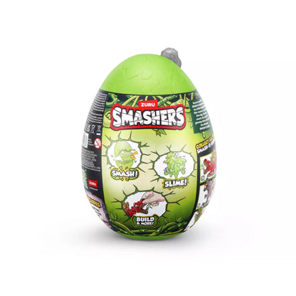 ZURU Smashers Mini Jurassic Light Up Dino Mystery Egg with Slime & Light-Up Action Figure