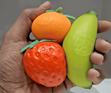 Fruit Squishy Toy Pack of 3