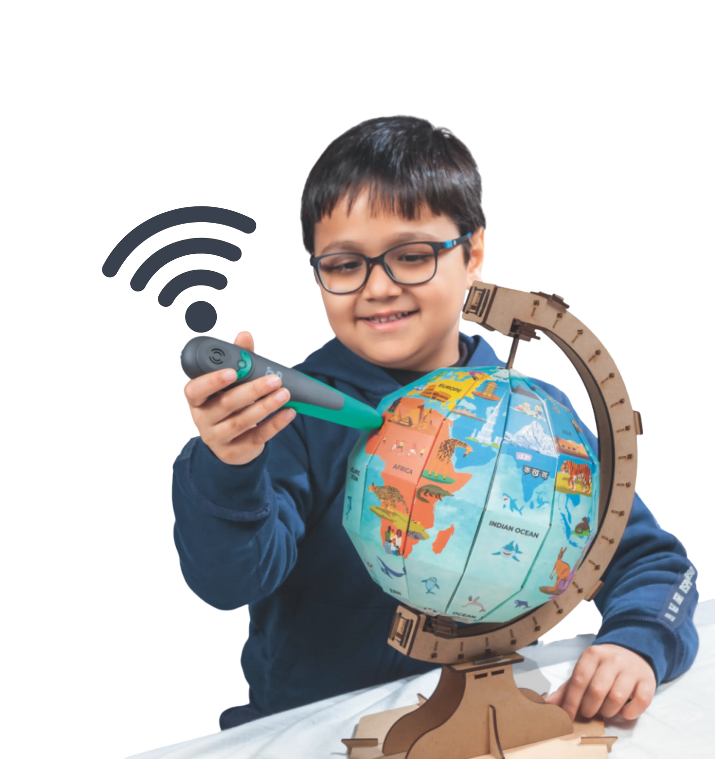 GoDiscover Smart DIY Glode Continents & Oceans