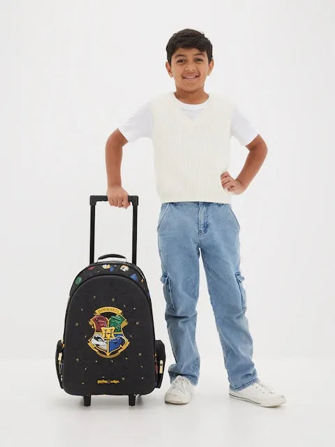 Smiggle Kids 2-in-1 Rolling Trolley Bag & School Backpack