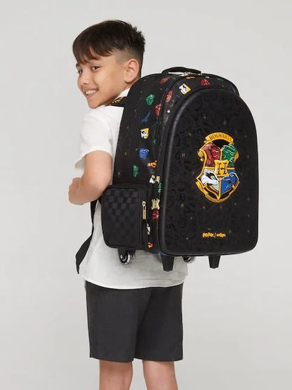 Smiggle Kids 2-in-1 Rolling Trolley Bag & School Backpack