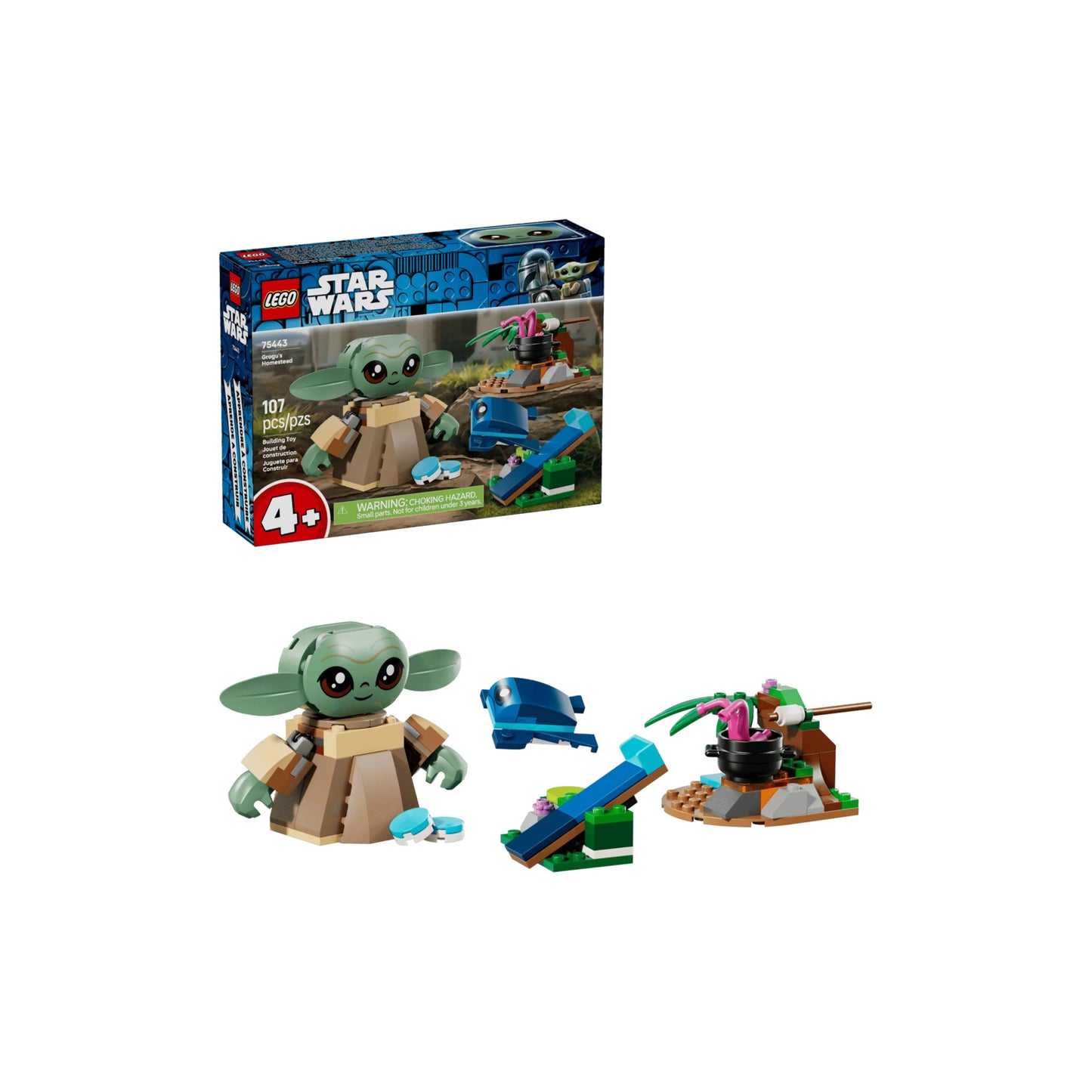 LEGO 75443 Star Wars™ Grogu's Homestead Building Set (107 Pcs)