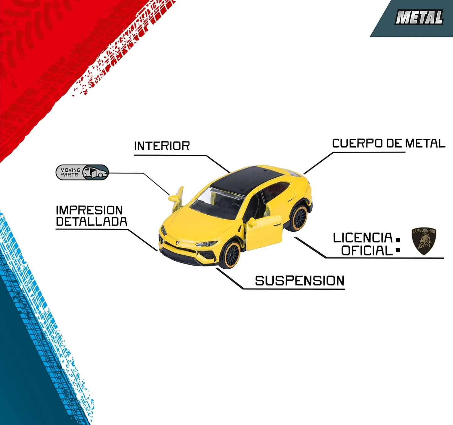 Majorette 5-Pack Diecast Cars: Lamborghini Edition Gift Pack