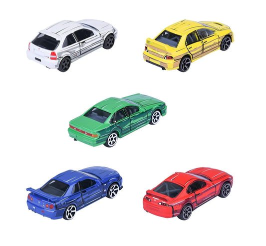 Majorette 5-Pack Diecast Cars: JDM Legends Gift Pack
