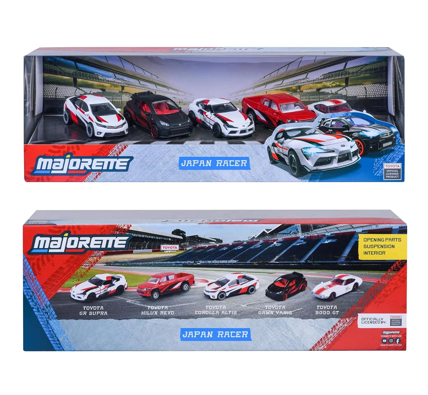 Majorette 5-Pack Diecast Cars: Japan Racer Gift Pack