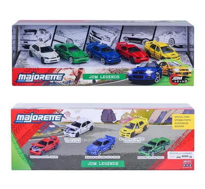 Majorette 5-Pack Diecast Cars: JDM Legends Gift Pack