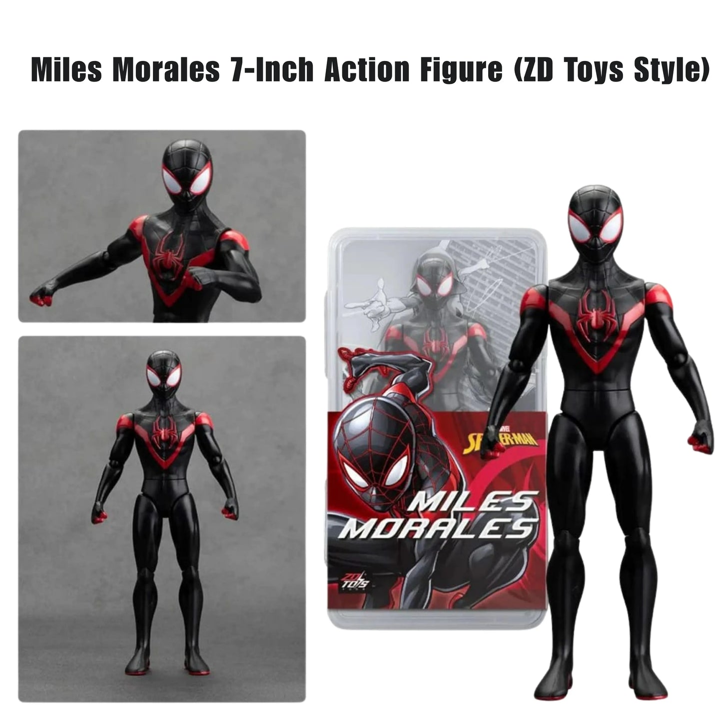 Miles Morales 7-Inch Action Figure (ZD Toys Style)