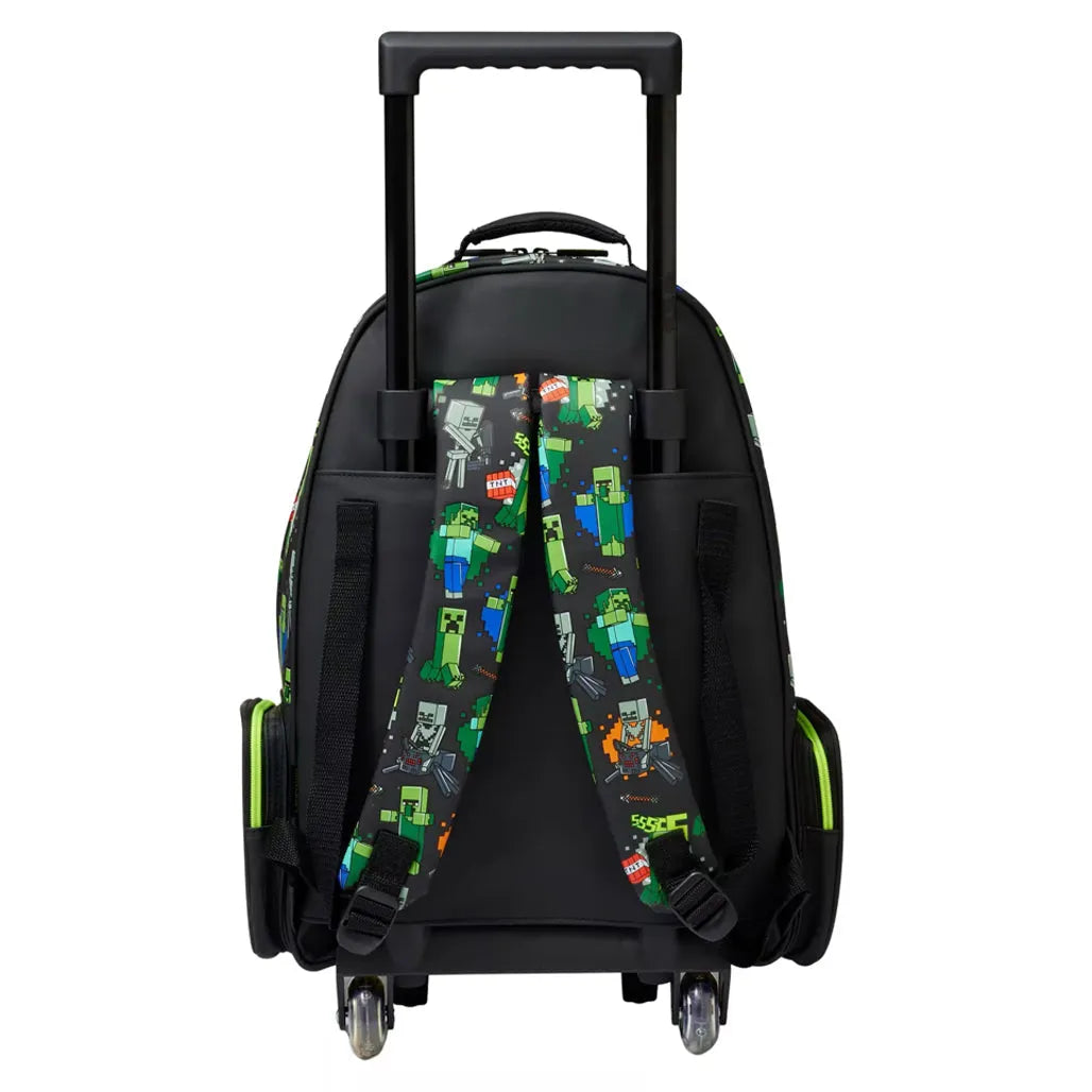 Smiggle Kids 2-in-1 Rolling Trolley Bag & School Backpack