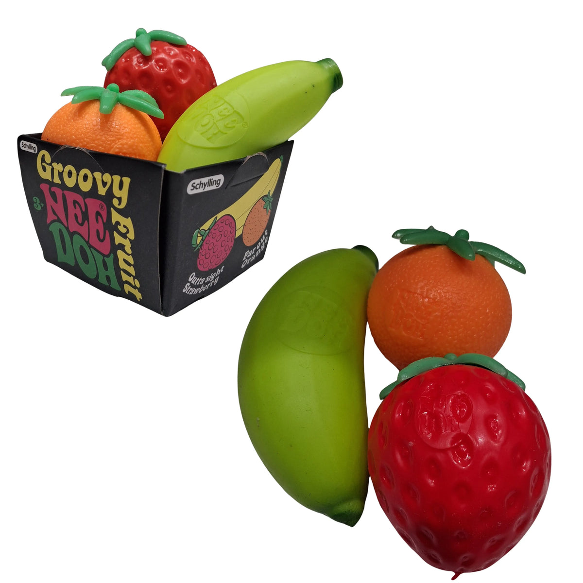 Fruit Squishy Toy Pack of 3