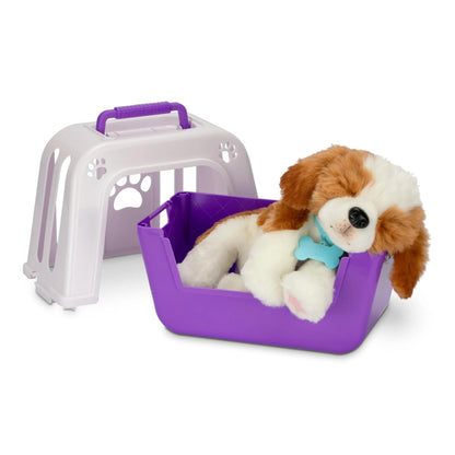 Little Live Pets My Really Real Puppy Patches The Beagle Interactive Plush Dog with 2-in-1 Carrier Bed