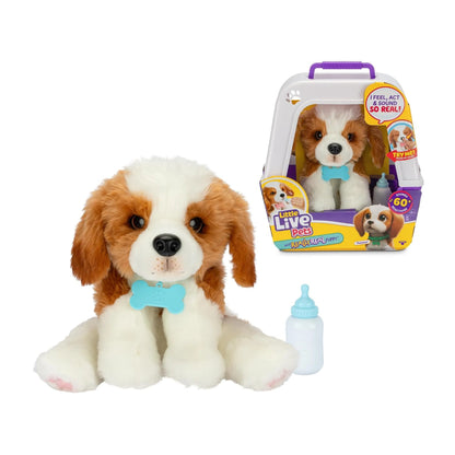 Little Live Pets My Really Real Puppy Patches The Beagle Interactive Plush Dog with 2-in-1 Carrier Bed