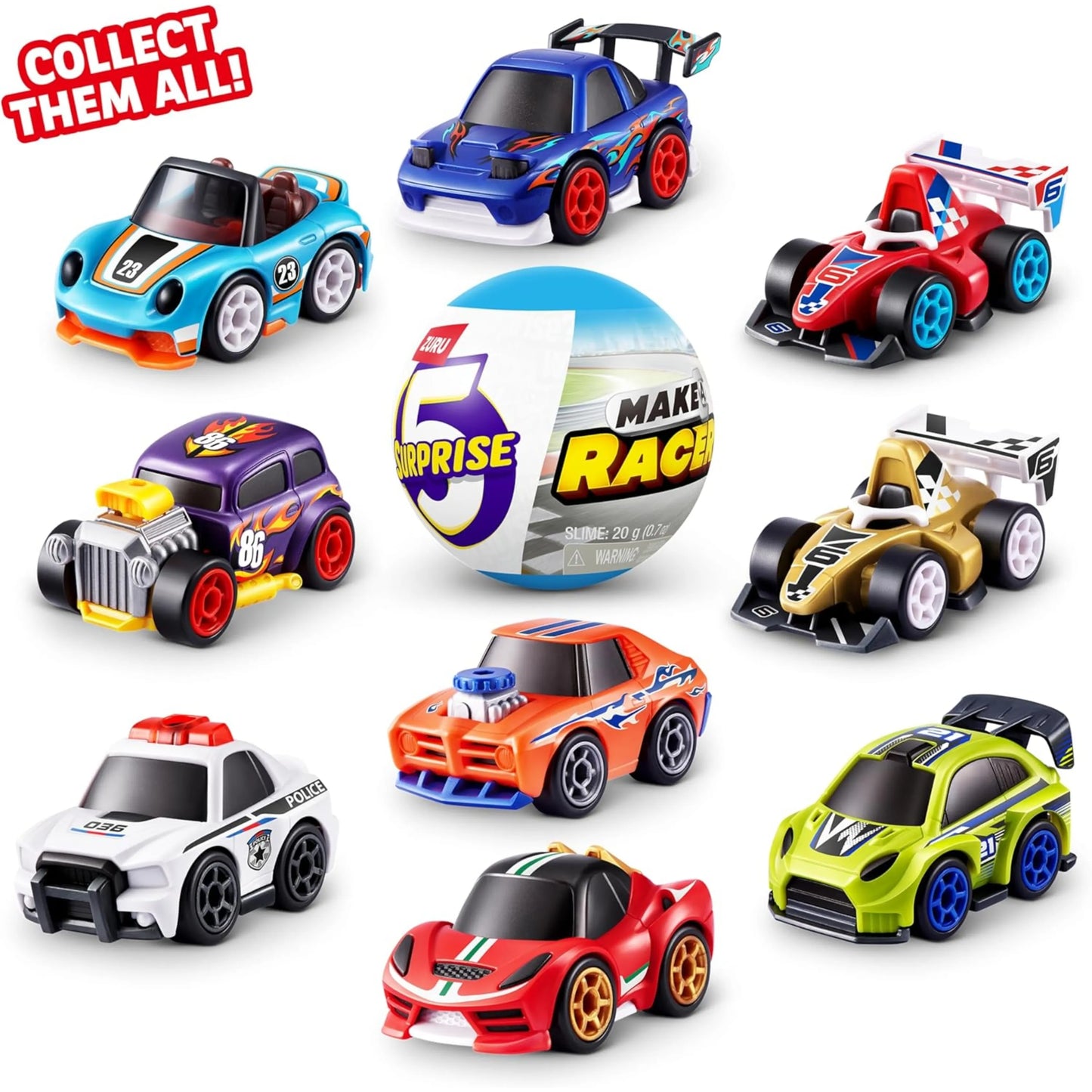 ZURU 5 Surprise: Make-A-Racer – Mystery Build & Race Set
