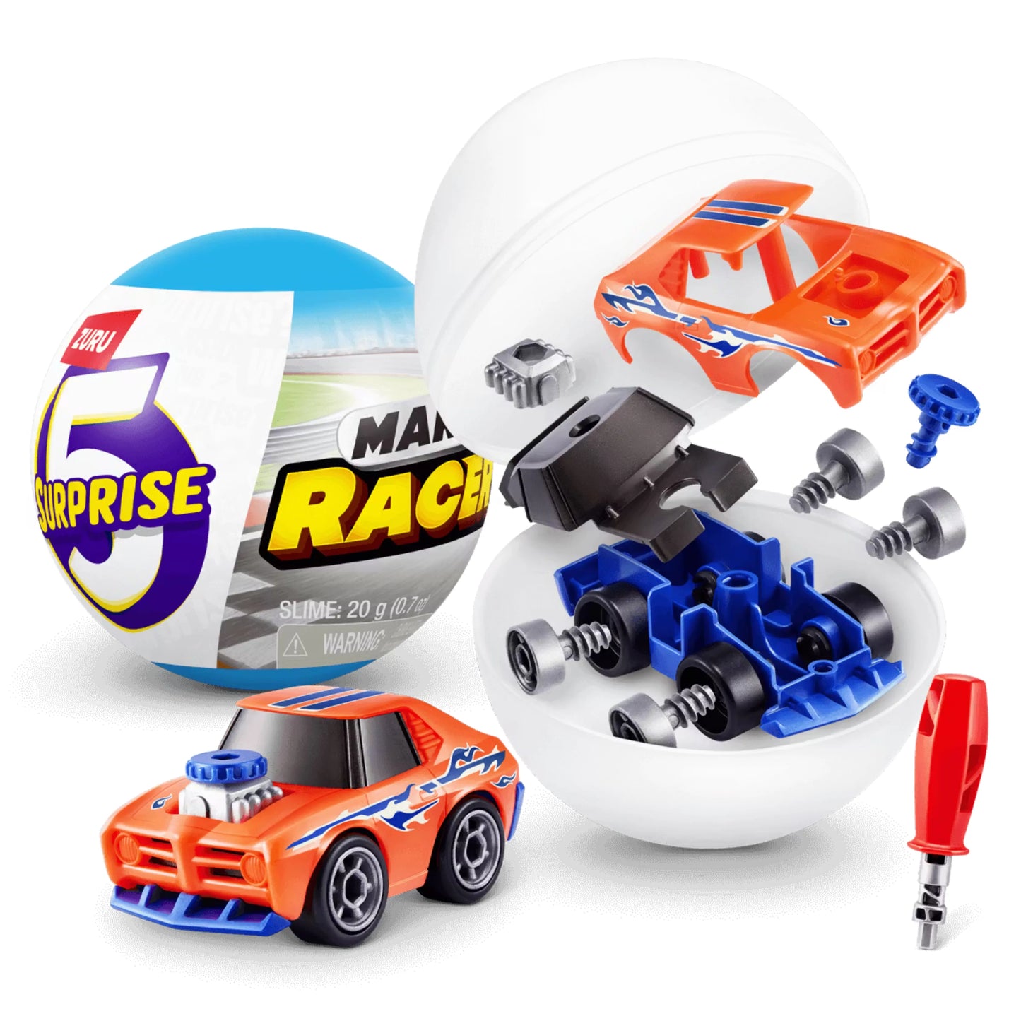 ZURU 5 Surprise: Make-A-Racer – Mystery Build & Race Set